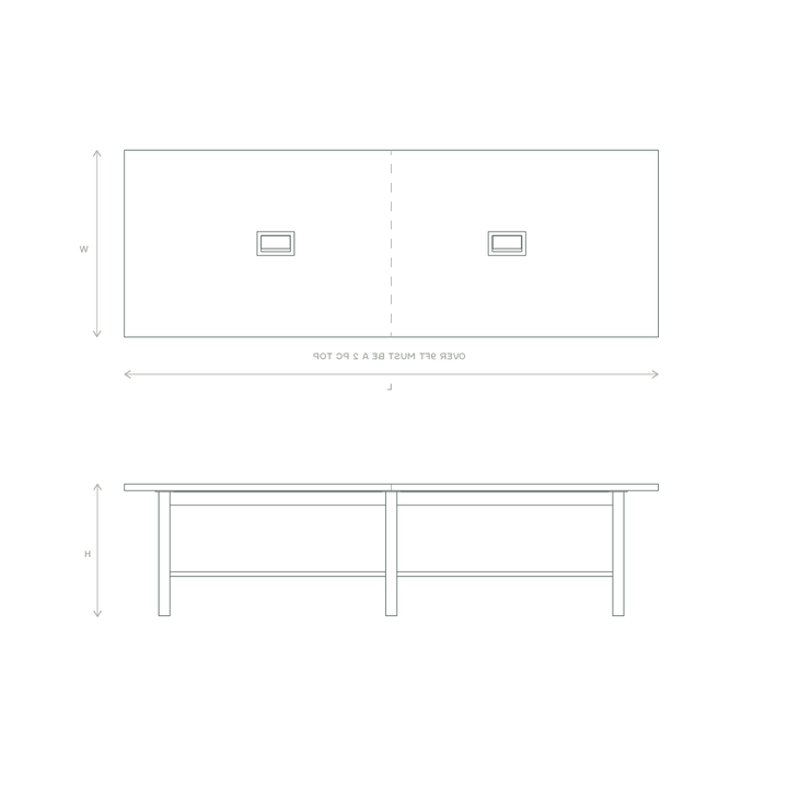 solid wood dining table dimensions